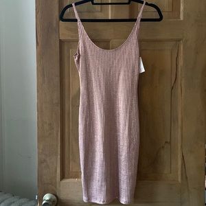 Metallic pink dress